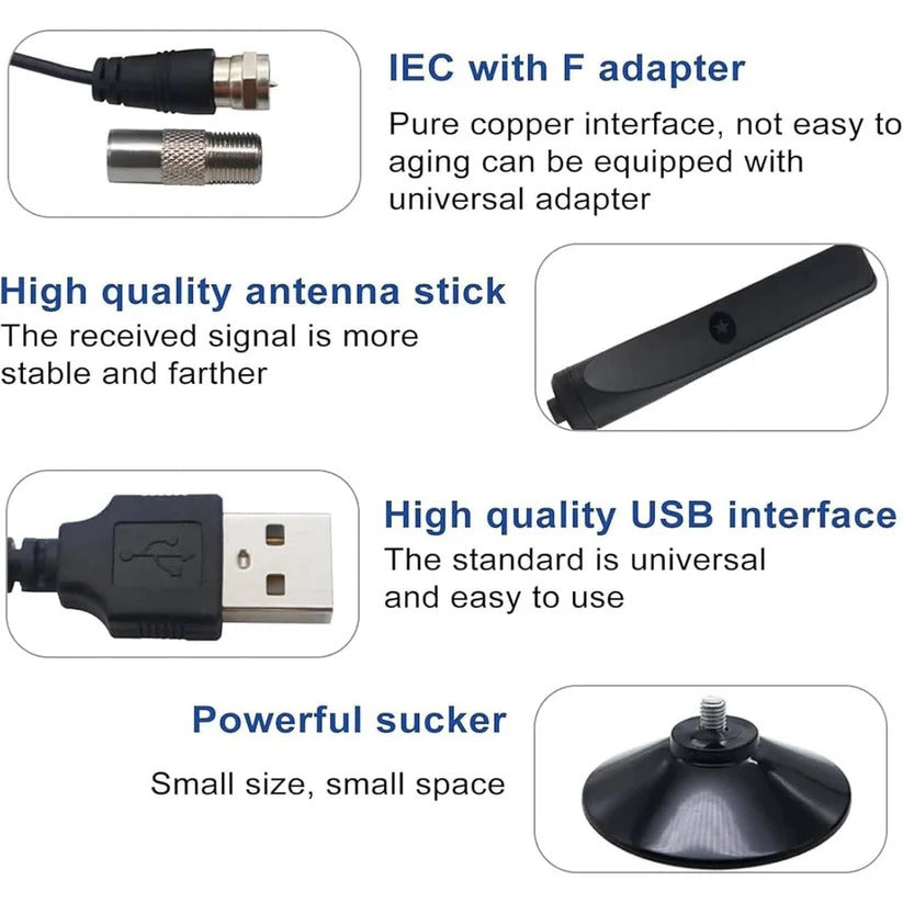 [Hometech] Amplified Indoor Digital TV Antenna for Local Channel Reception