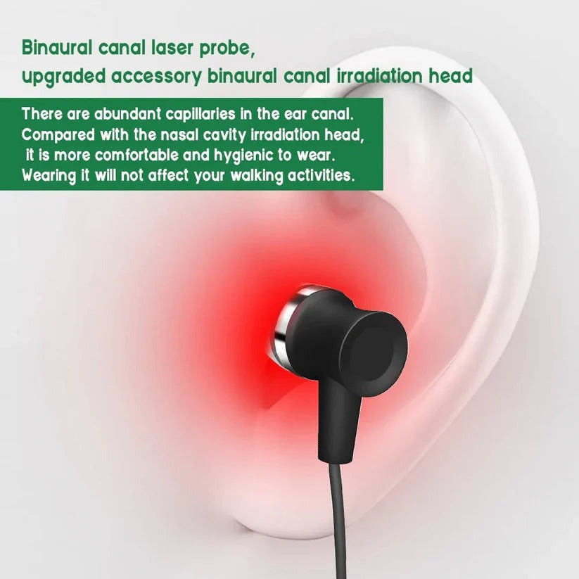 [Hometech] Rechargeable 650nm Red Light Device with Dual Ear and Nasal Probes