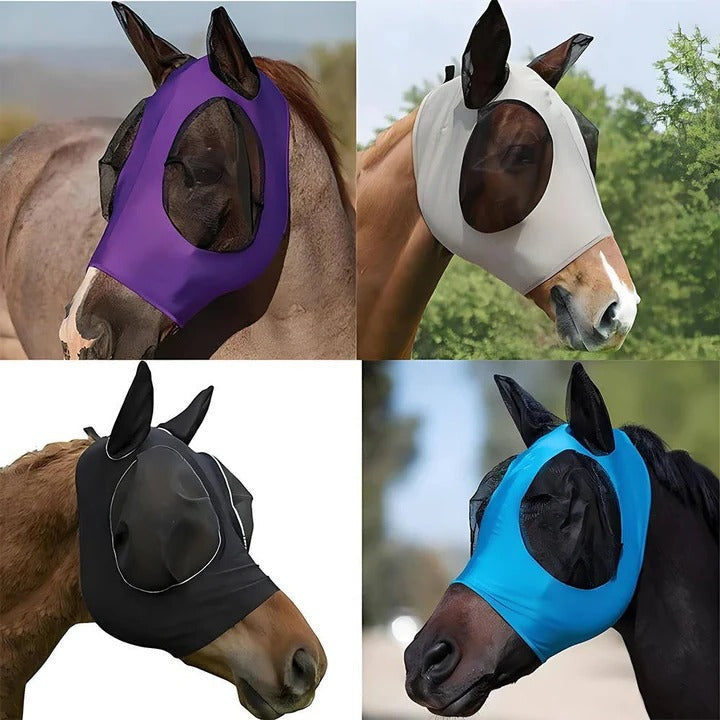 [Hometech] Protective Fly Mask for Horses with Mesh Design