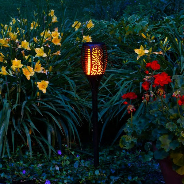 [Hometech] Solar Flame Torch Lights, Set of 2