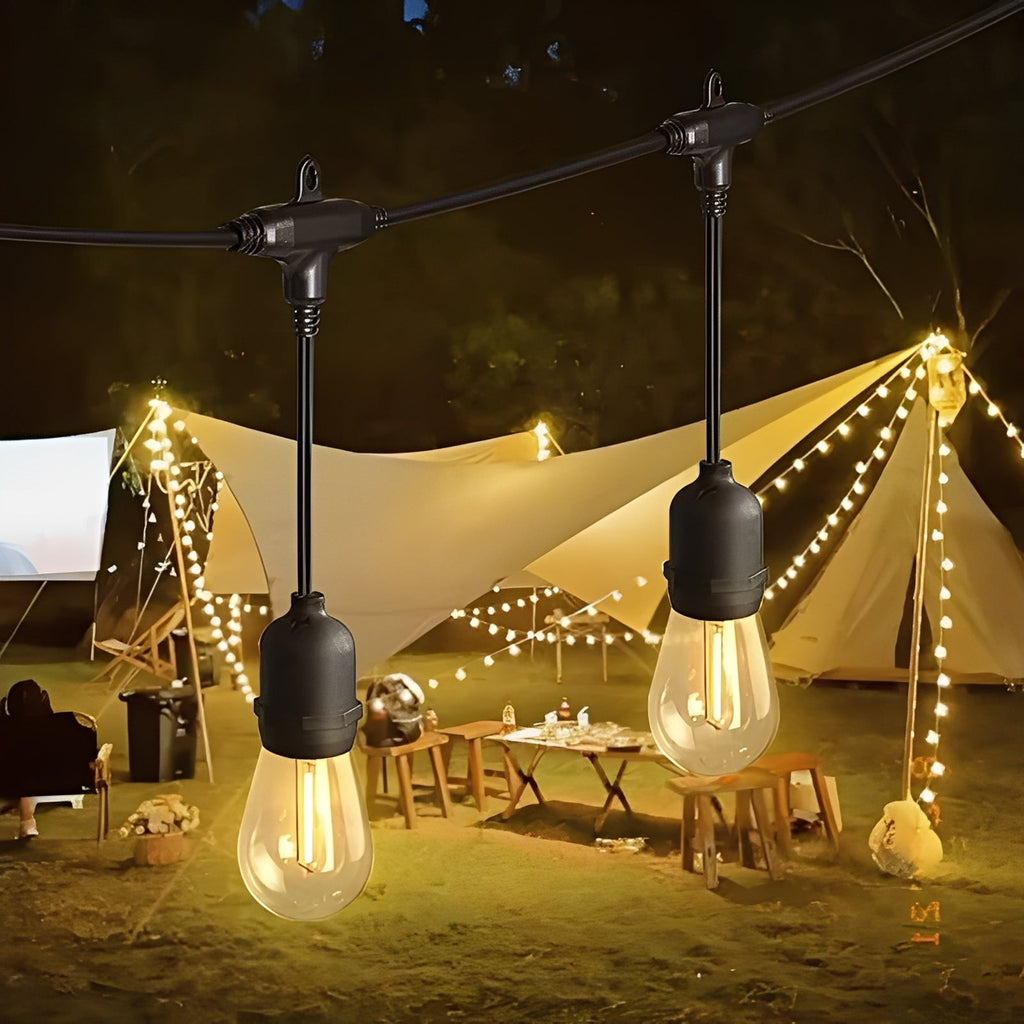 [Hometech] Outdoor LED String Lights with E27 Sockets and 220V Power