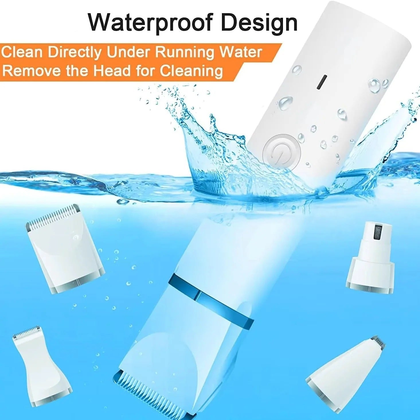 [Hometech] Cordless Pet Grooming Set with Clipper and Nail Grinder