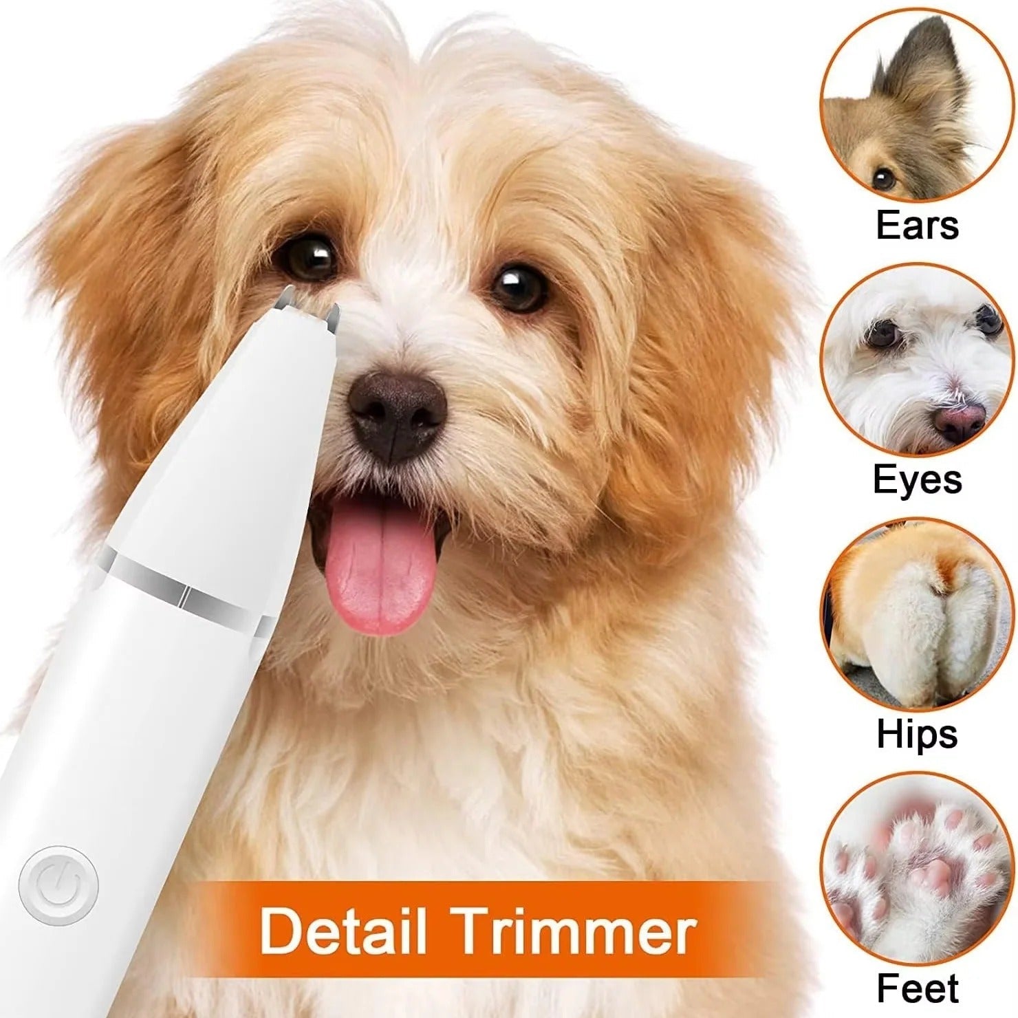 [Hometech] Cordless Pet Grooming Set with Clipper and Nail Grinder