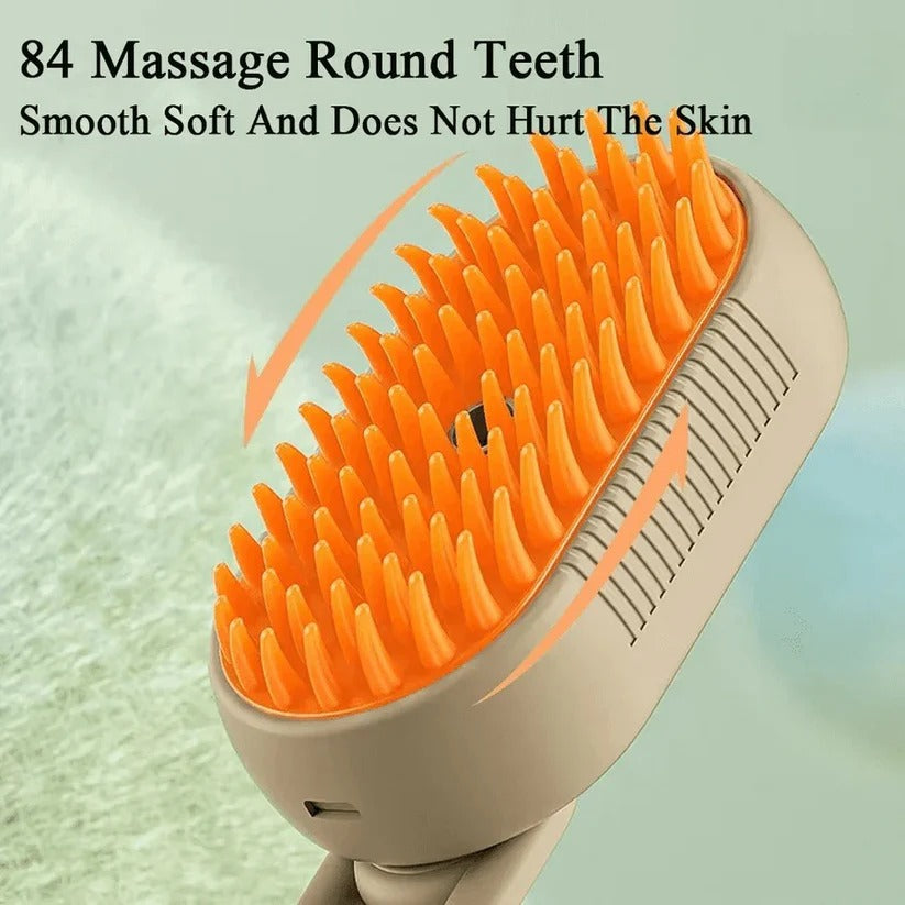 [Hometech] Pet Grooming Brush with Steam Spray and Hair Removal Comb