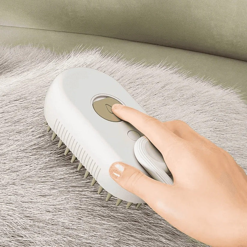 [Hometech] Pet Grooming Brush with Steam Spray and Hair Removal Comb