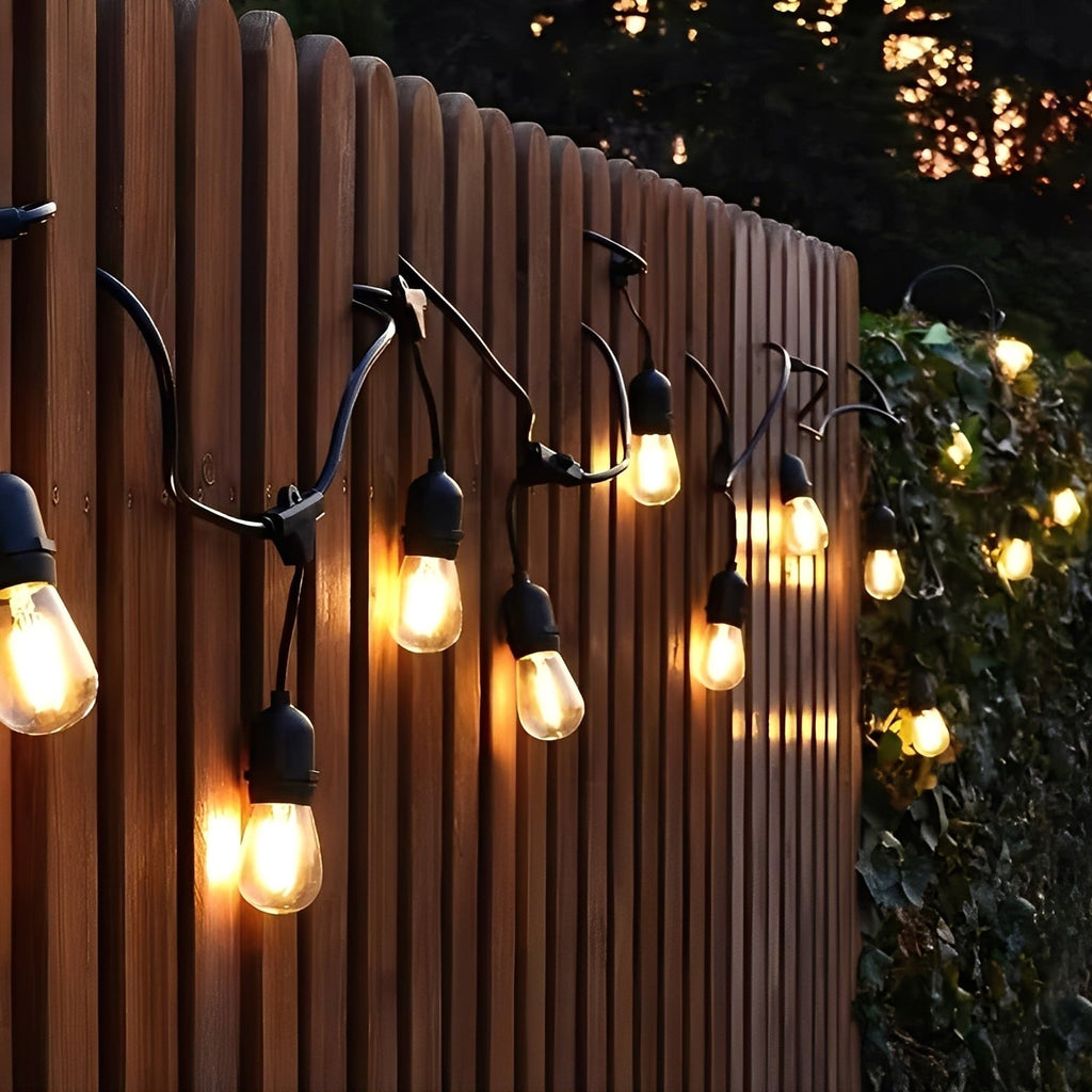 [Hometech] Outdoor LED String Lights with E27 Sockets and 220V Power