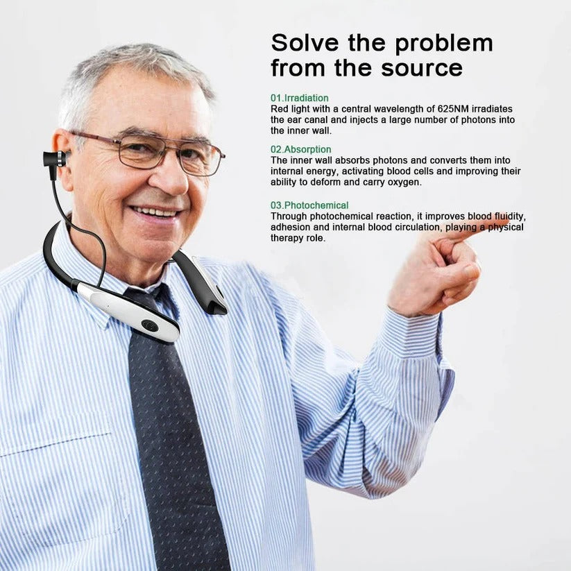 [Hometech] Rechargeable 650nm Red Light Device with Dual Ear and Nasal Probes