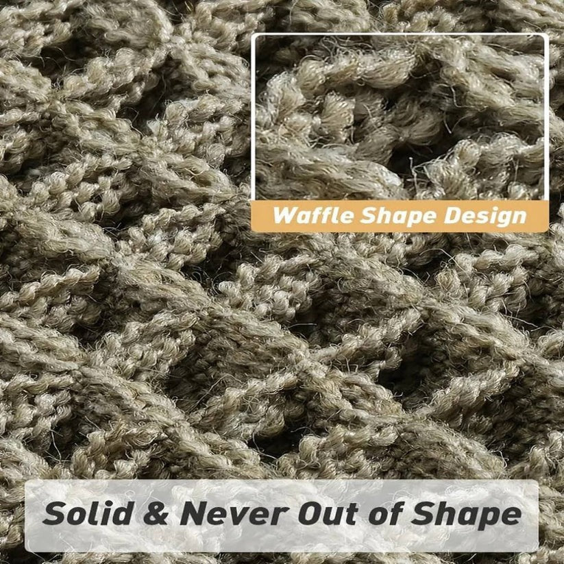 [Hometech] Machine Washable Bath Mat with Tassels and Non-Slip Backing