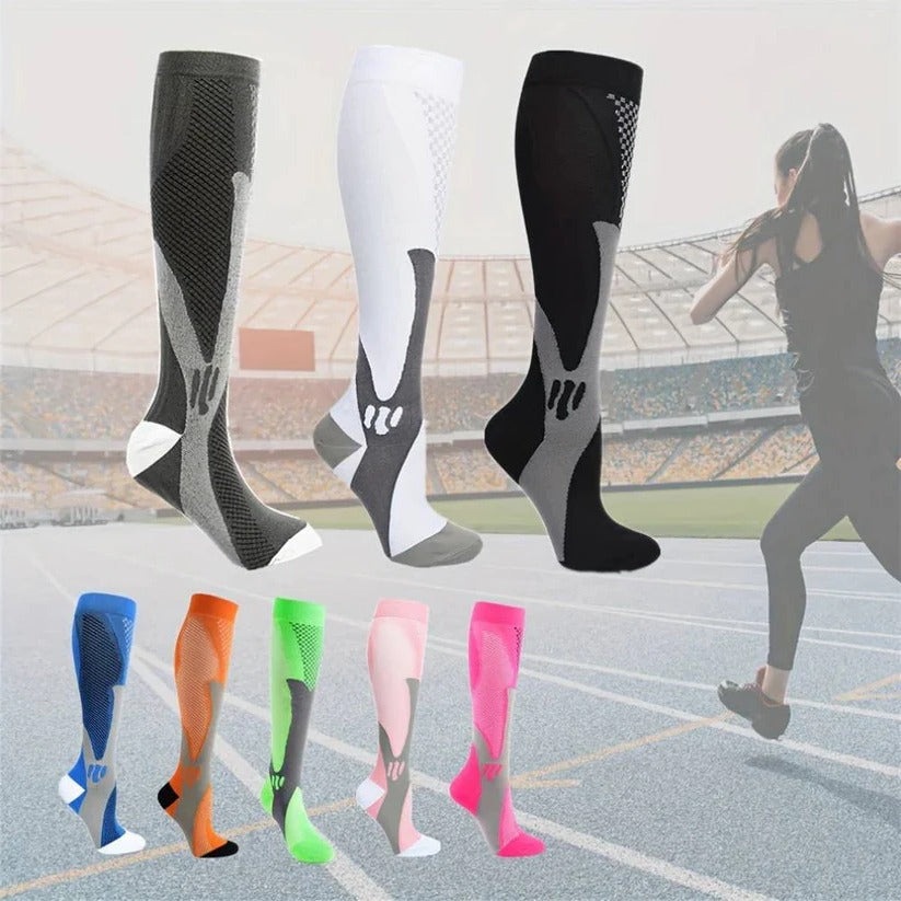 [Hometech] Breathable Compression Socks for Women, Running and Sports Recovery Support
