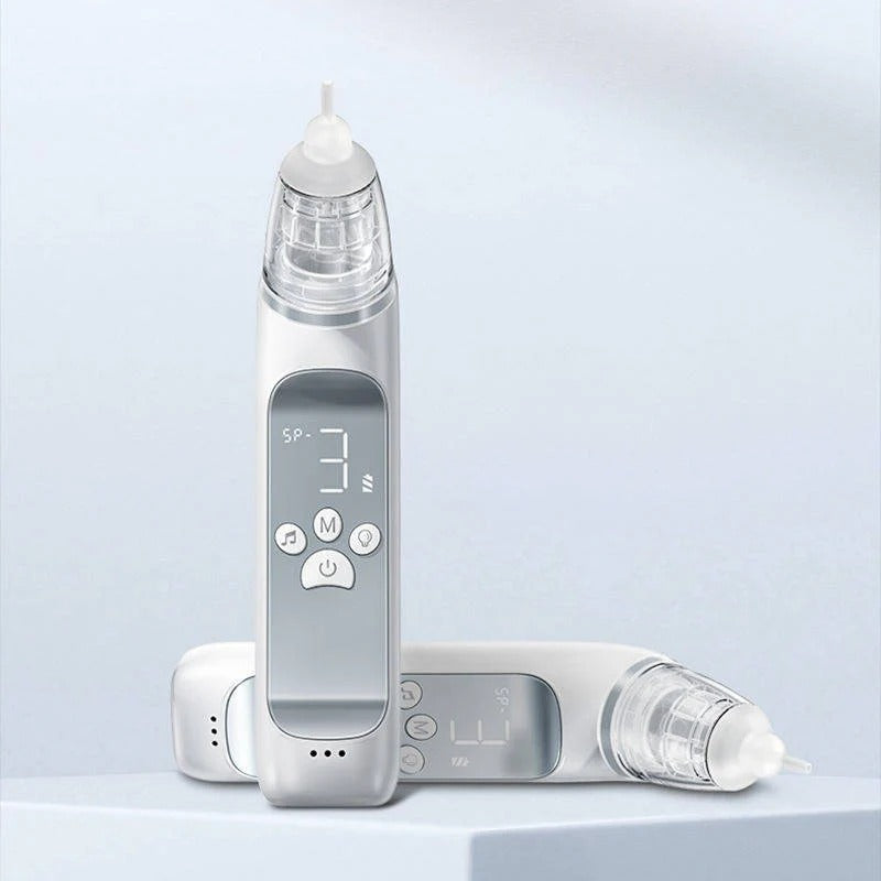 [Hometech] Rechargeable Electric Nasal Aspirator for Babies, 3 Suction Modes with Music