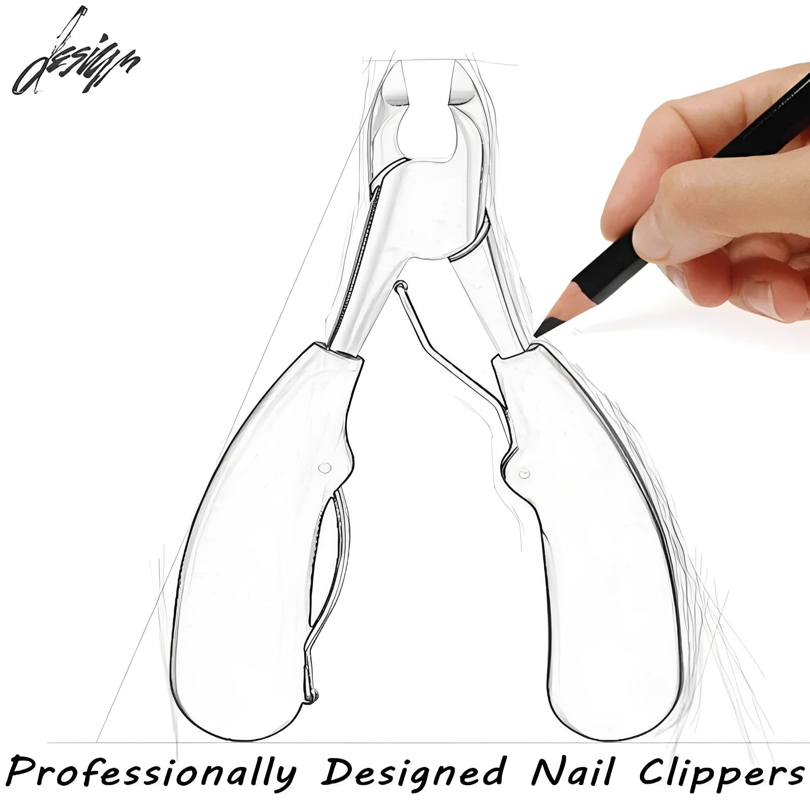 [Hometech] Toenail Clipper for Thick Nails with Curved Blade Design