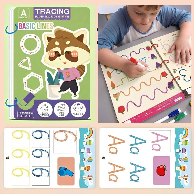 [Hometech] Reusable Early Learning Handwriting Practice Book for Toddlers