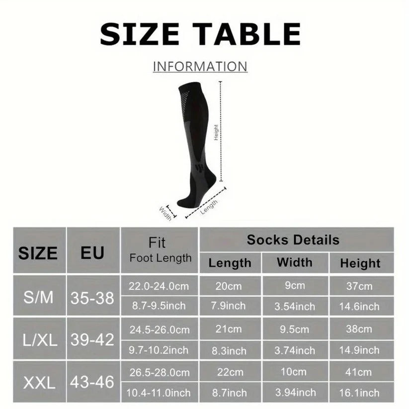 [Hometech] Breathable Compression Socks for Women, Running and Sports Recovery Support