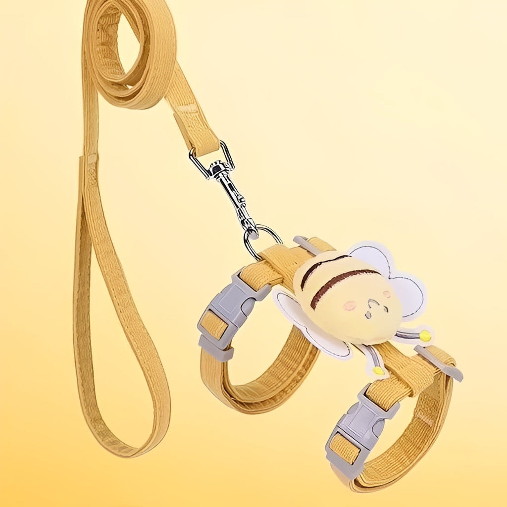 [Hometech] Cat Harness and Collar with Adjustable Straps