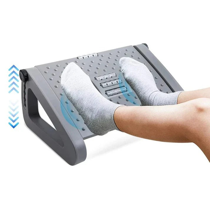 [Hometech] Adjustable Under Desk Foot Rest with Dual Texture Surface