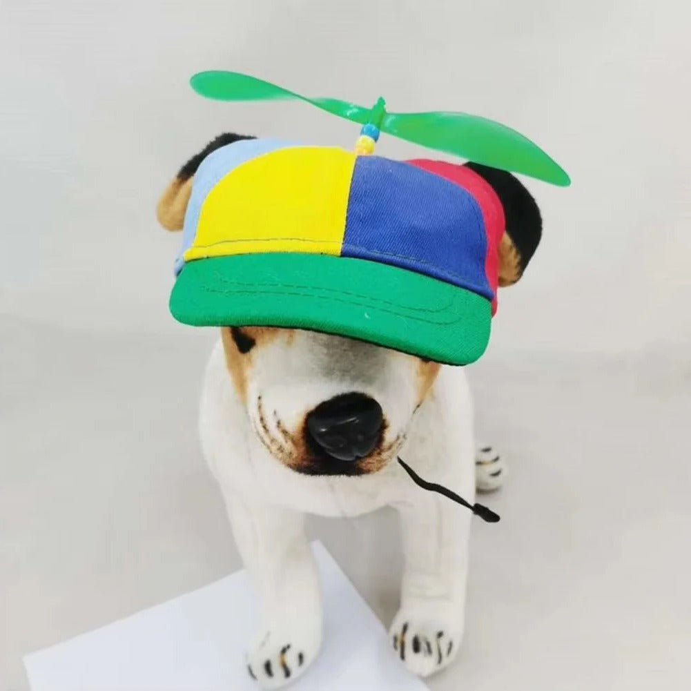 [Hometech] Adjustable Pet Cap with Decorative Propeller