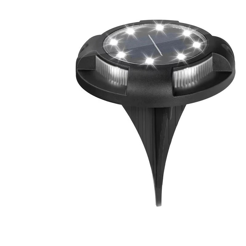 [Hometech] Outdoor Solar LED Ground Lights with Disk Style Design