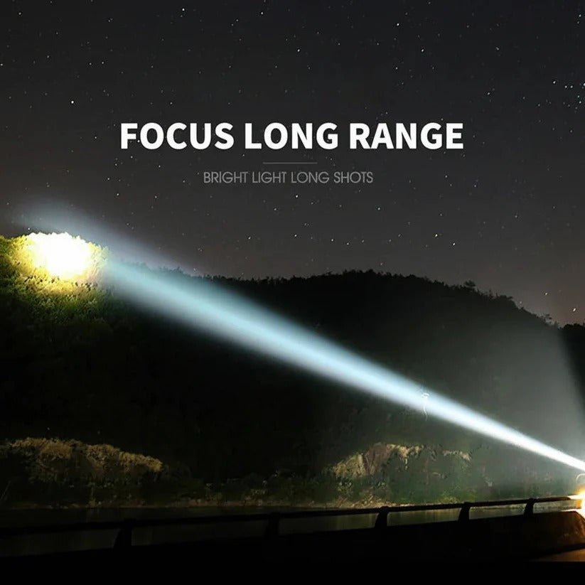 [Hometech] USB Rechargeable Aluminum Flashlight with Battery Indicator