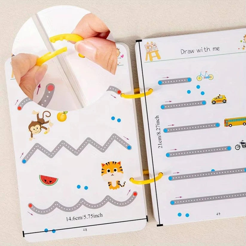 [Hometech] Reusable Early Learning Handwriting Practice Book for Toddlers