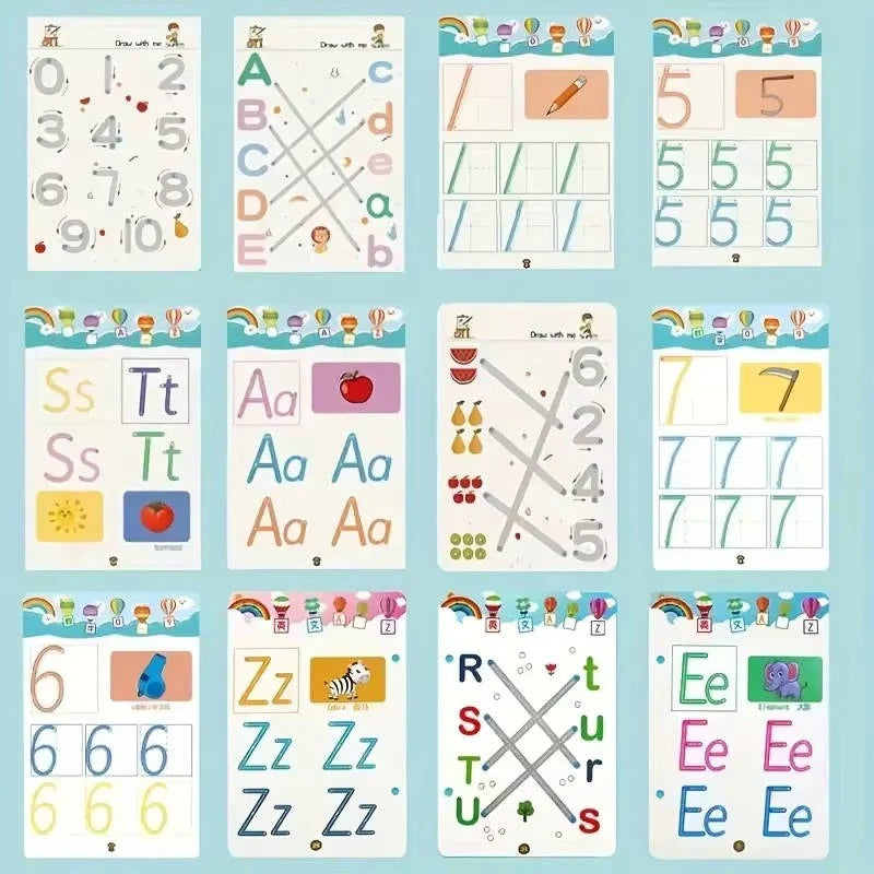 [Hometech] Reusable Early Learning Handwriting Practice Book for Toddlers