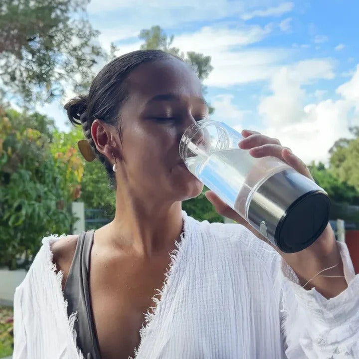 [Hometech] Rechargeable Hydrogen Water Bottle with Glass Design