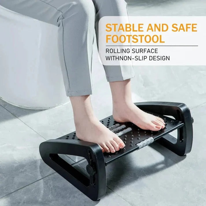 [Hometech] Adjustable Under Desk Foot Rest with Dual Texture Surface