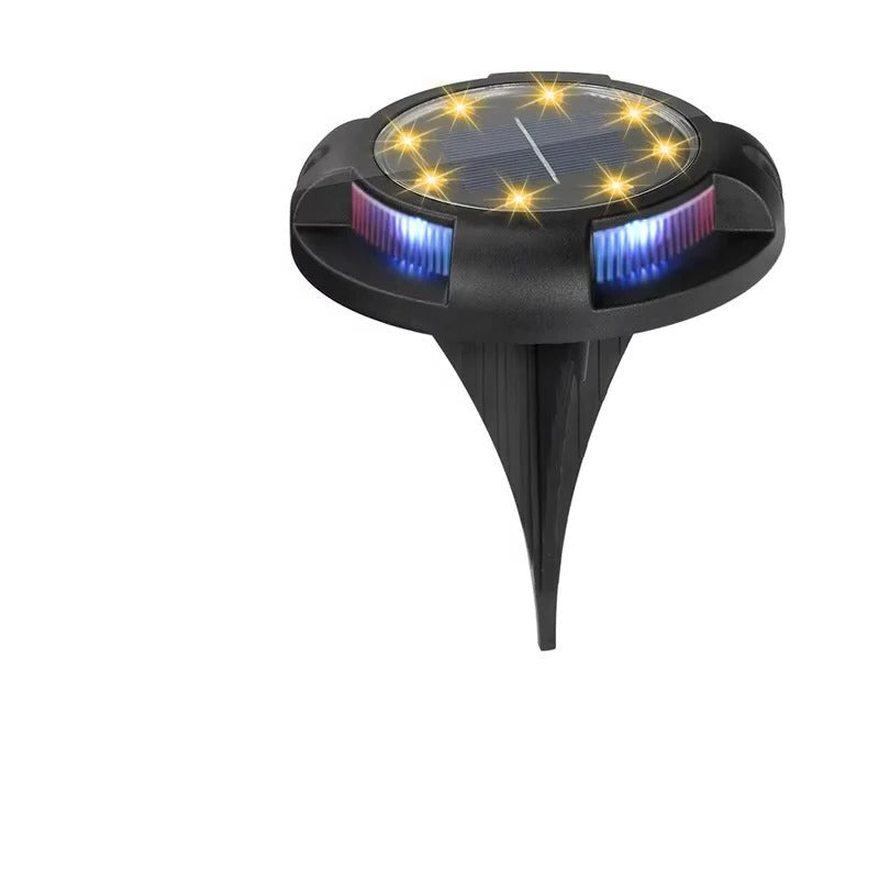 [Hometech] Outdoor Solar LED Ground Lights with Disk Style Design