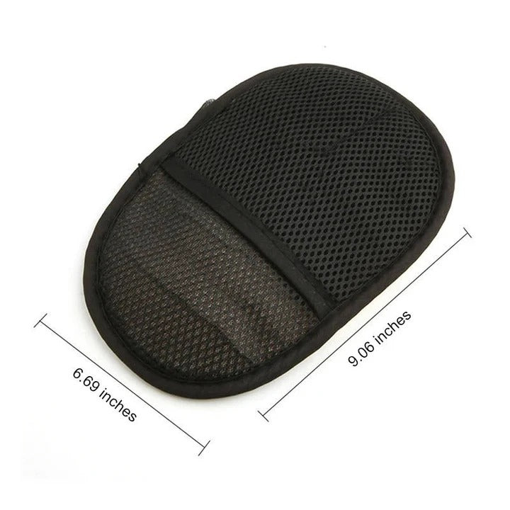 [Hometech] Microfiber Car Cleaning Towel with Dual Sided Wool and Mesh