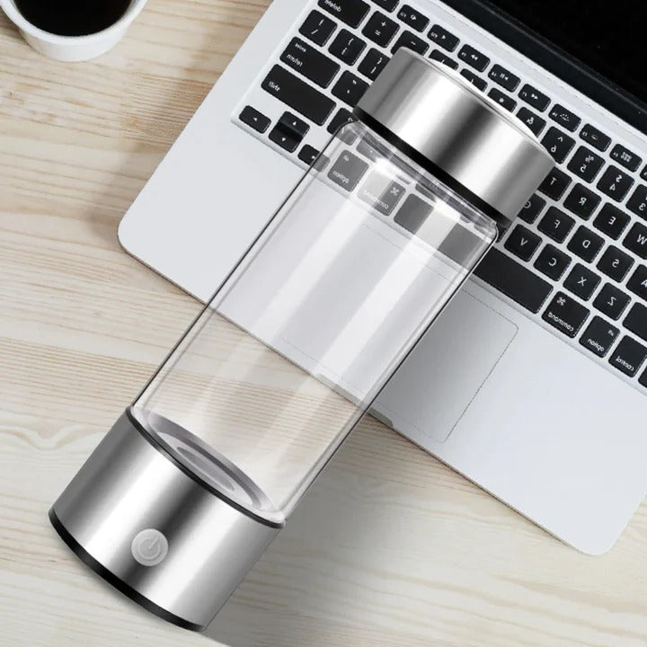 [Hometech] Rechargeable Hydrogen Water Bottle with Glass Design