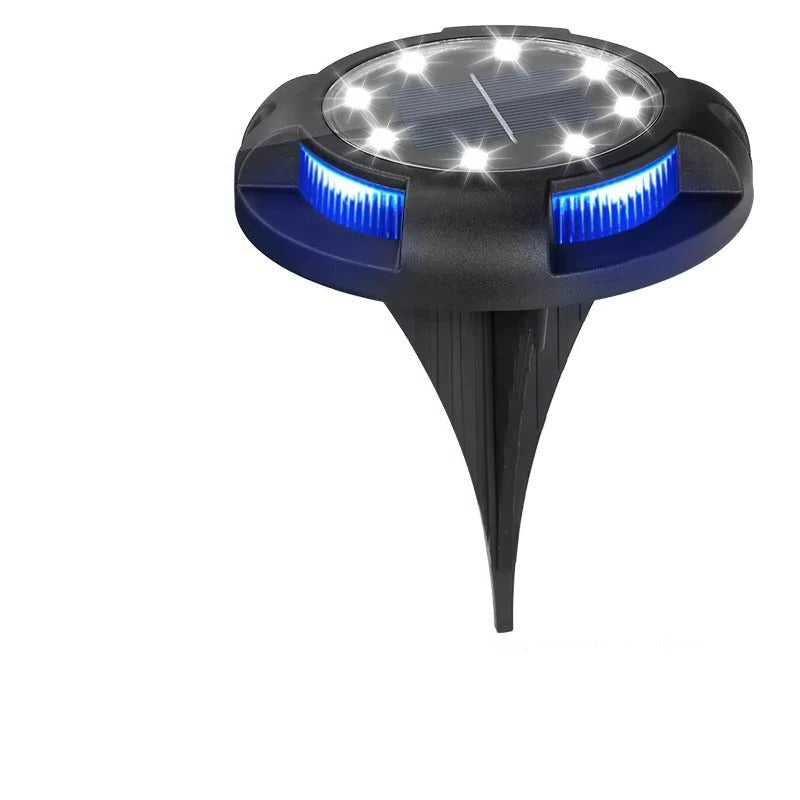 [Hometech] Outdoor Solar LED Ground Lights with Disk Style Design