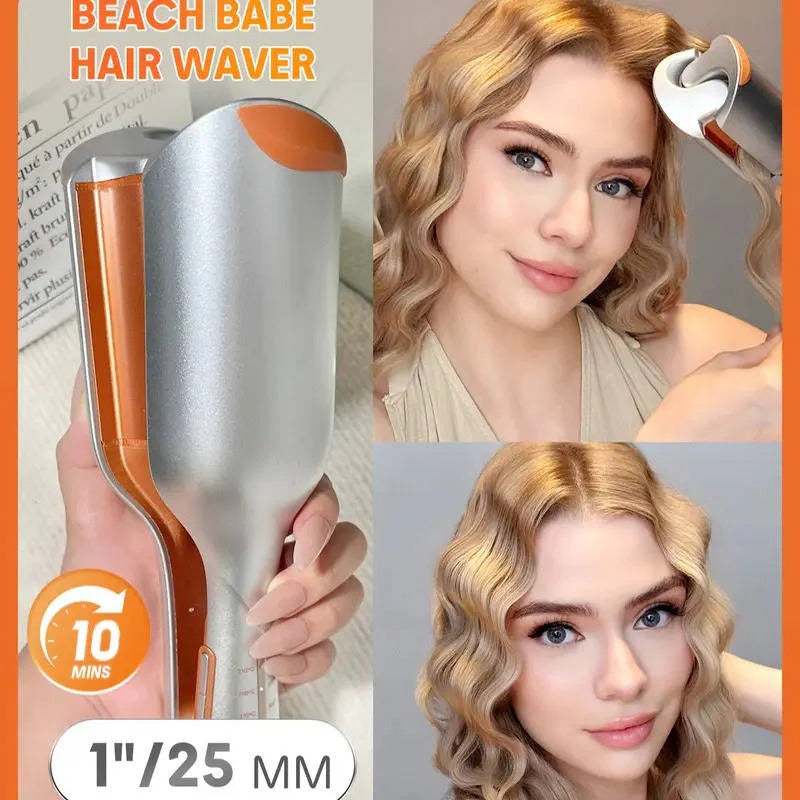 [Hometech] 25mm Dual Barrel Hair Waver with 5 Adjustable Heat Settings