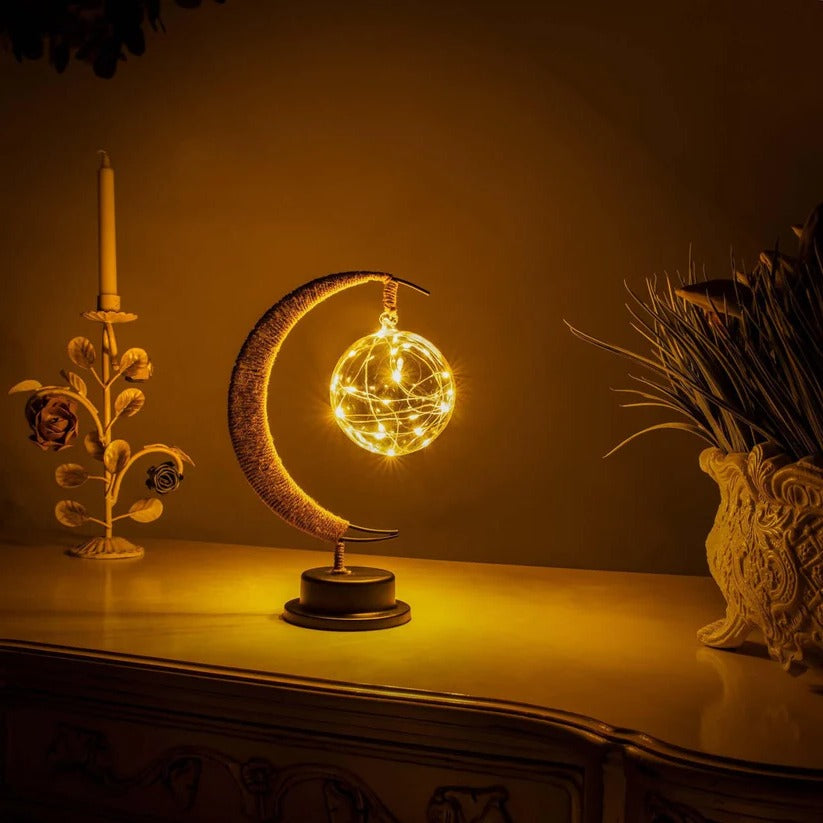 [Hometech] 3D Moon Lamp with Detailed Celestial Surface Design