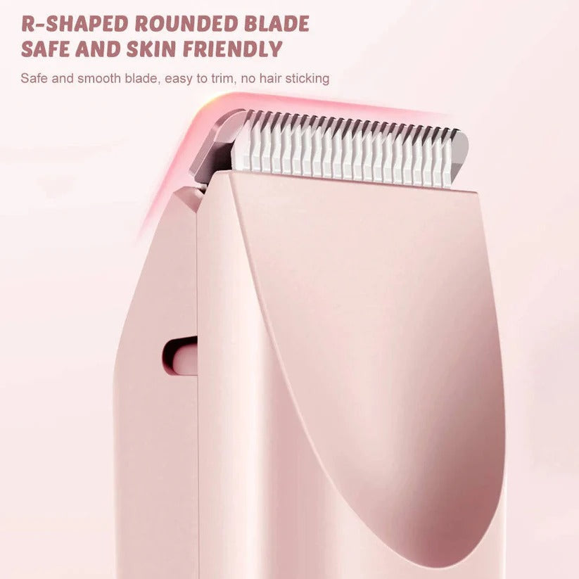 [Hometech] Women’s Dual Head Body Trimmer with IPX7 Waterproof  Rechargeable Design