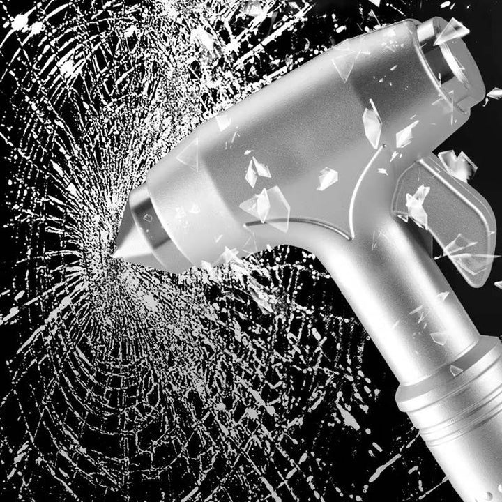 [Hometech] Car Safety Hammer with Tungsten Steel Tip and Seatbelt Cutter, Set of 3