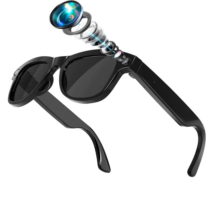 [Hometech] Smart Glasses with Built In Video Camera and Bluetooth Audio