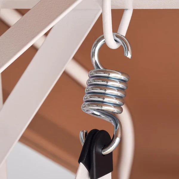 [Hometech] Averra 3-Seater Brown Outdoor Swing Chair, Steel Frame with Cushions and Canopy