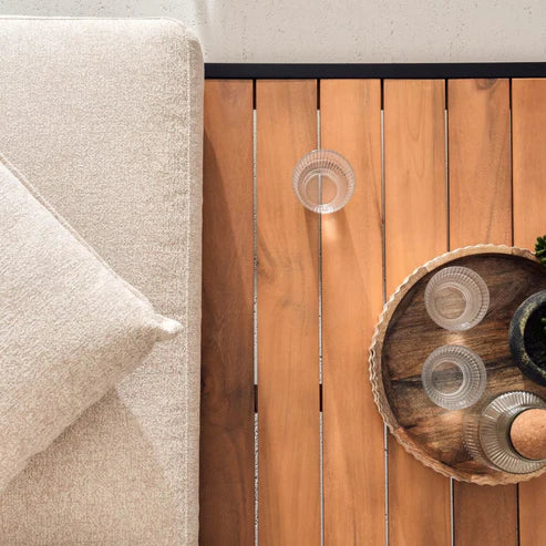 [Hometech] Solvara Luxe 8-Seater Outdoor Corner Sofa Set, Beige